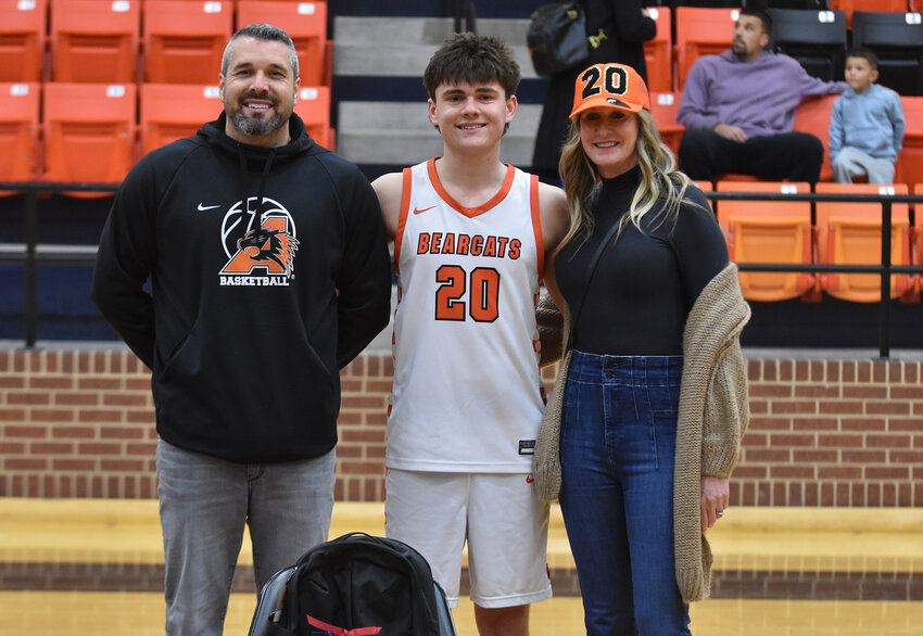 Ryan Gonzales was joined by his parents, Rachelle and Chris Gonzales.