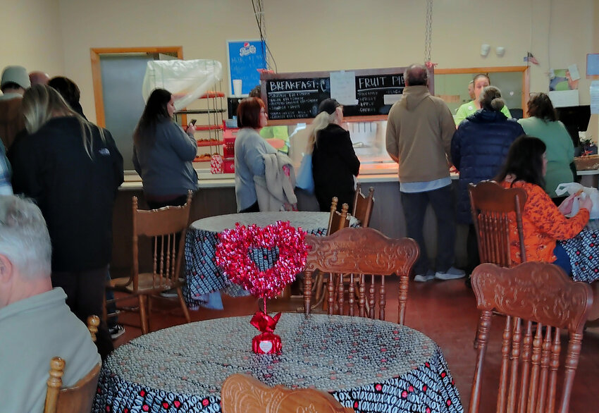 Long lines formed last week for a final chance to enjoy a Hutch's fried pie.