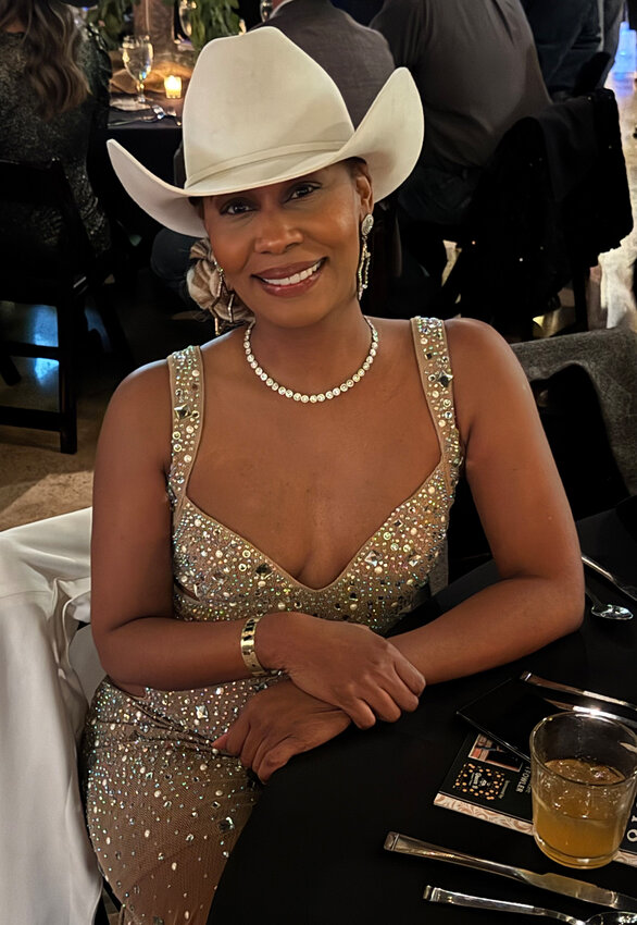 Tiffany Thompson-Hanley exhibited the bling portion of boots & bling.