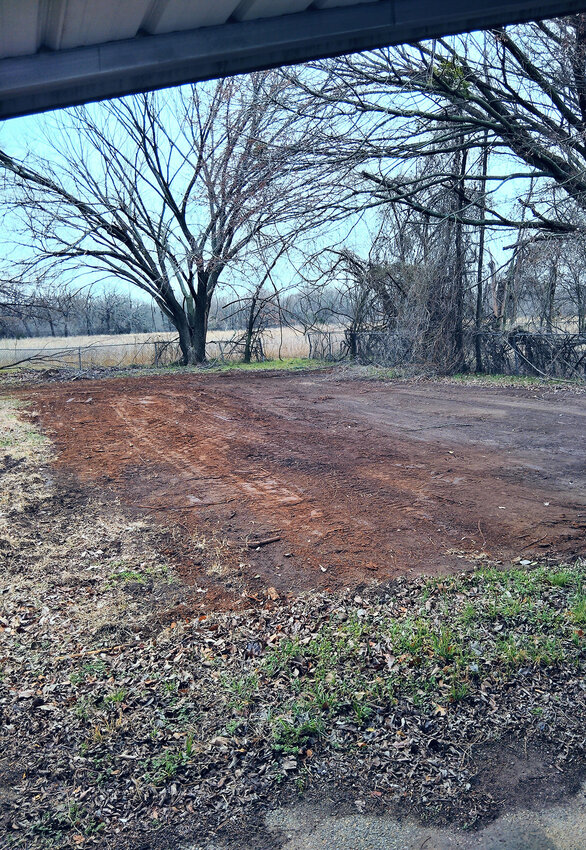 The lot behind the Malt Shop is being readied for installation of grass, games, and picnic tables.