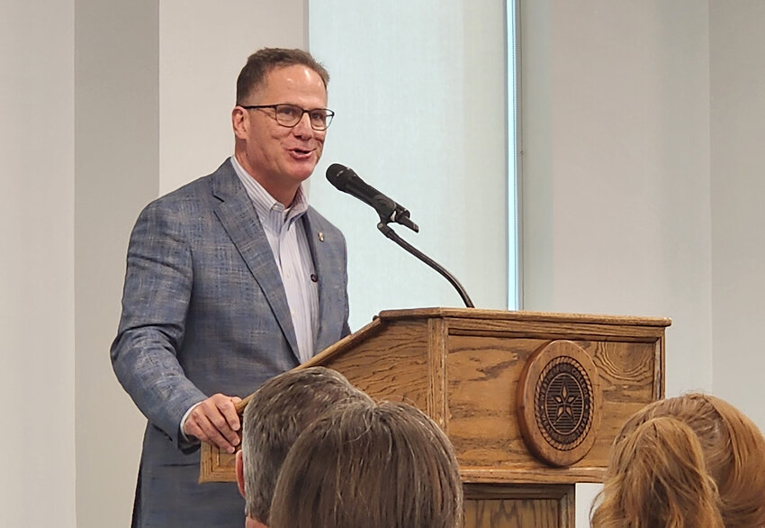 A former Distinguished Alumnus Award recipient himself, Lin Bearden introduced this year’s recipient Brent Gough.