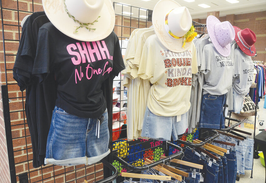 Plenty of apparel was on display.