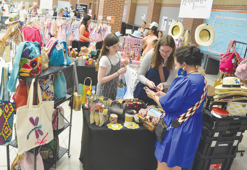 Shoppers enjoyed a wide array of merchandise during the day.