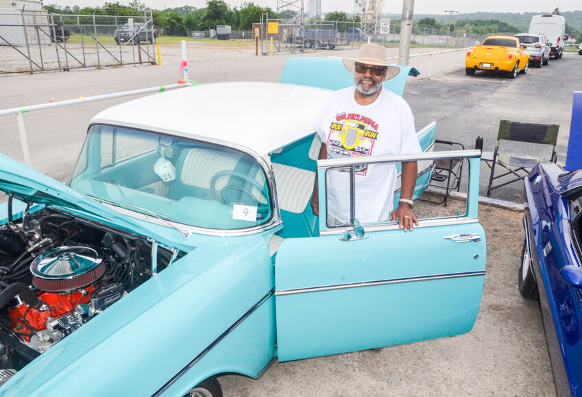 Parker County Cruisers president James Logan’s four wheel pride and joy is a 1957 Chevy Bel Air with a 425 horsepower “stroker” engine.
