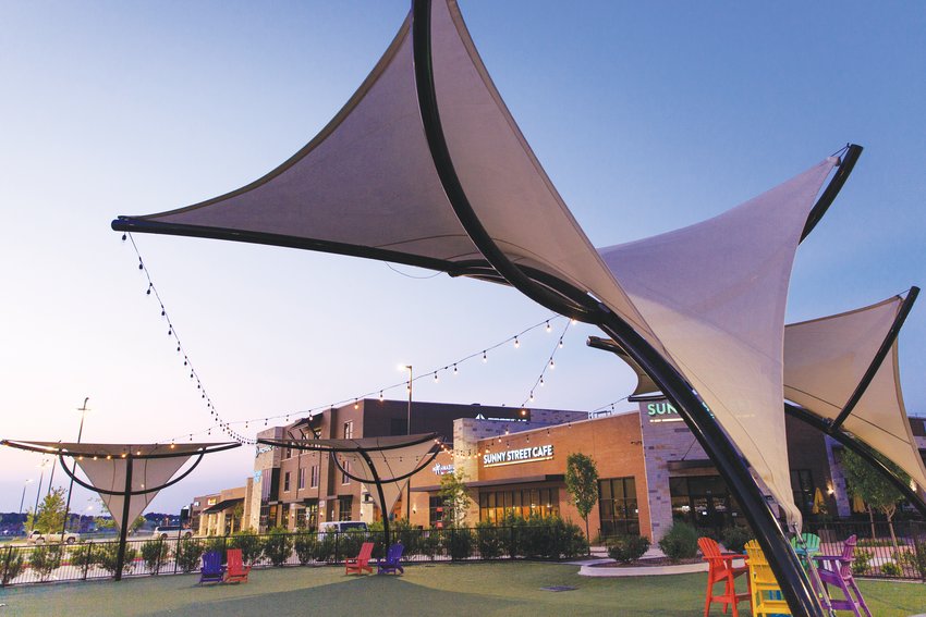 The Shops at Willow Park serve as a hub for dining and shopping in the city, and the focal point of Crown Pointe Boulevard.