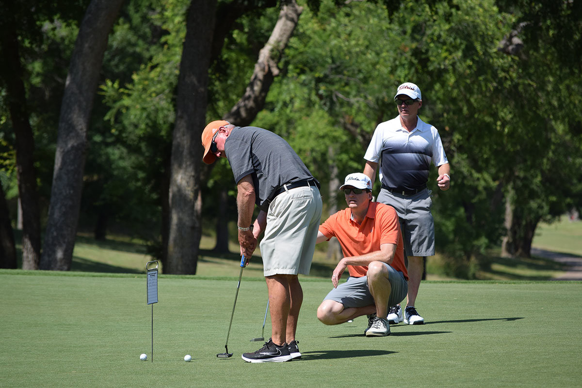Bearcats football coach Steve Wood, AISD Technology Director Brooks Moore, and golf coach Jeff Lemons were among the participants in the tournament.