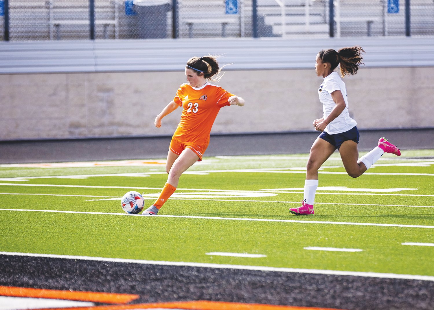 McKenna Vela scored a goal and had an assist in Aledo's game against Waxahachie.