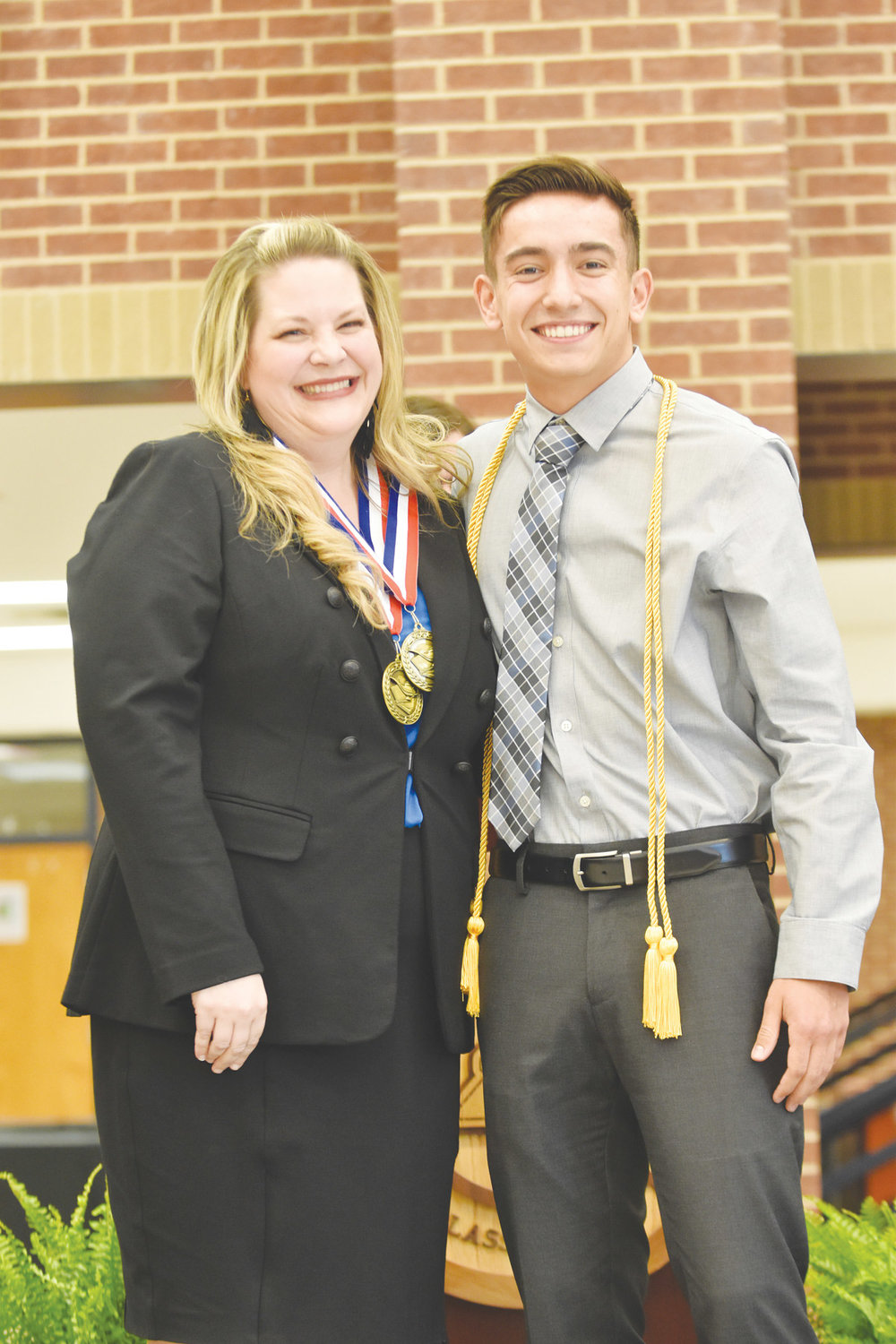 Cole Bohnen is the son of Shane and Robin Bohnen. Cole plans to attend the University of Notre Dame, and study management consulting. He honored Mrs. Amber Wheeler.