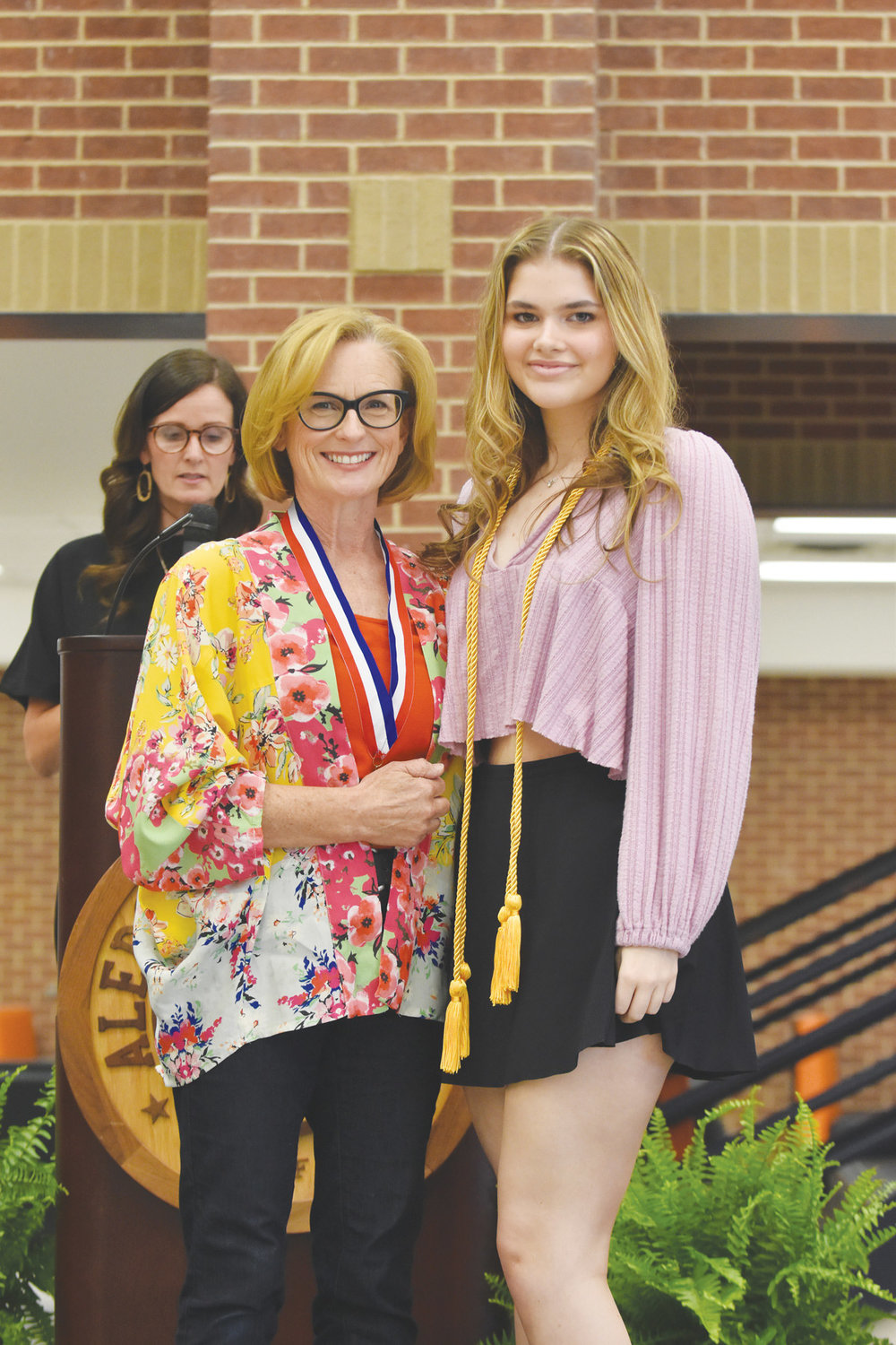 Victoria Jordan is the daughter of Kara Touliatos. She plans to attend the University of Houston, major in nutrition, and intends to be a registered dietician. She honored Ms. Kristie Vandergriff.