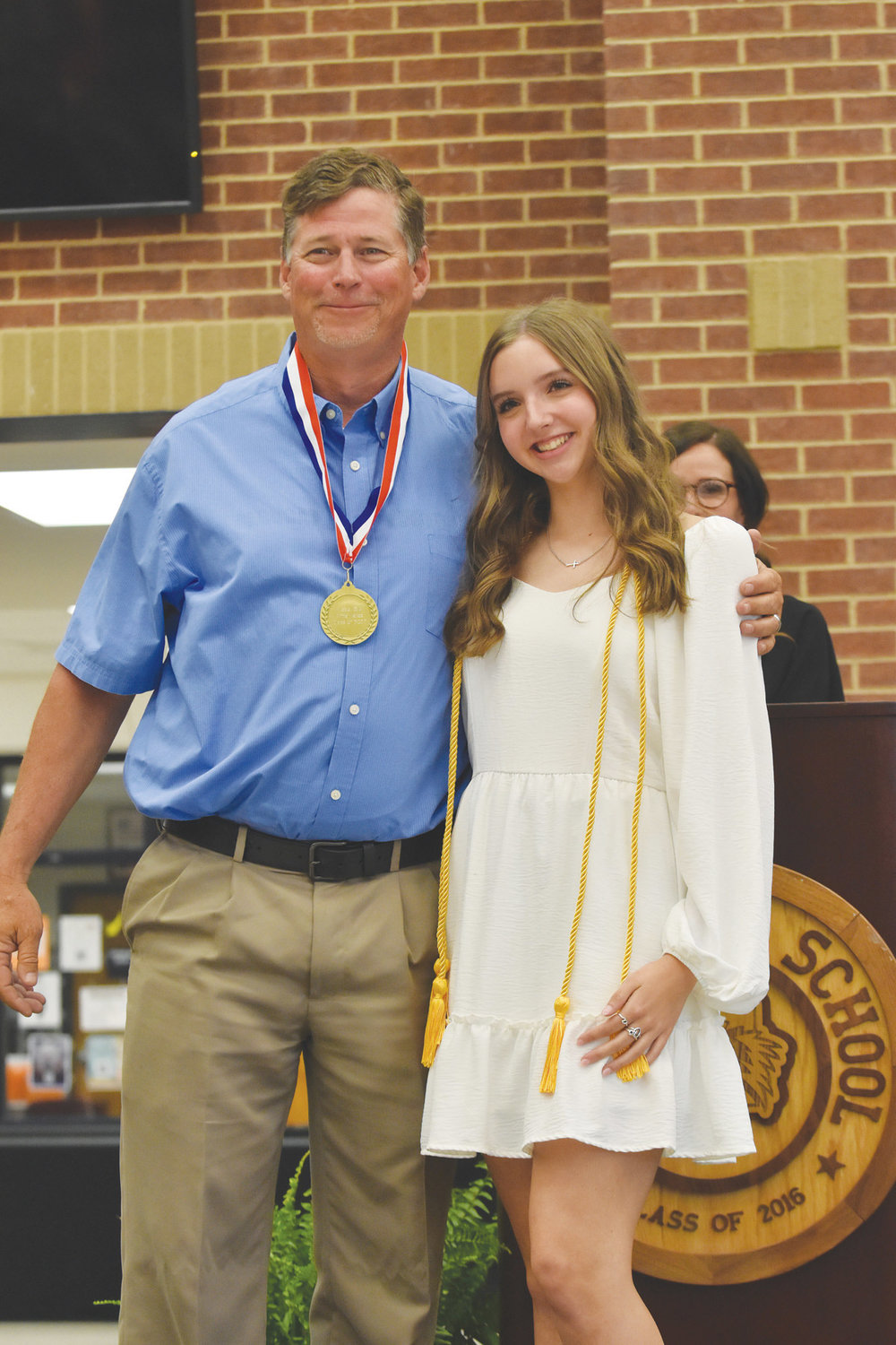 Anna Yates is the daughter of Murphy and Amy Yates. Anna plans to attend Texas A&M University, major in kinesiology with a concentration in dance science, in hopes of becoming an occupational or physical therapist. She honored Coach Brad McCone.