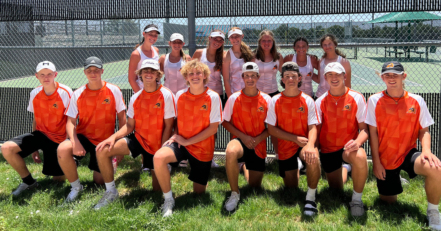 The Aledo High School tennis team at the Boswell Tournament.