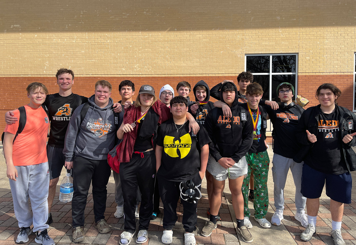 Aledo's JV tennis team placed second in district.