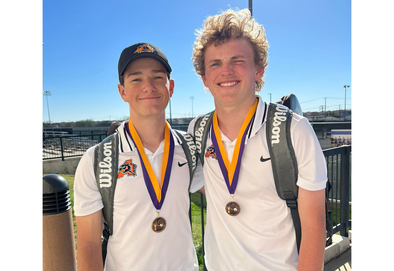 Craig Mason and Hogan Posey placed third in Division A boys doubles at the Chisholm Trail tournament.