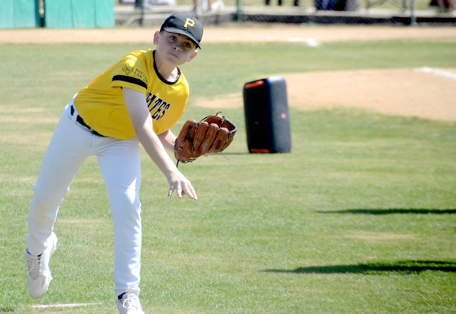 Parker Johnson pitches for the Pirates.