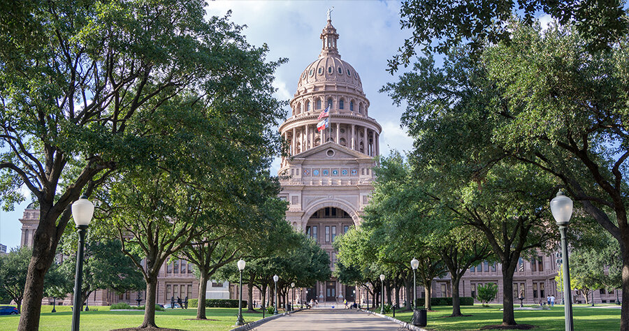 State Capitol in Austin,Texas summer