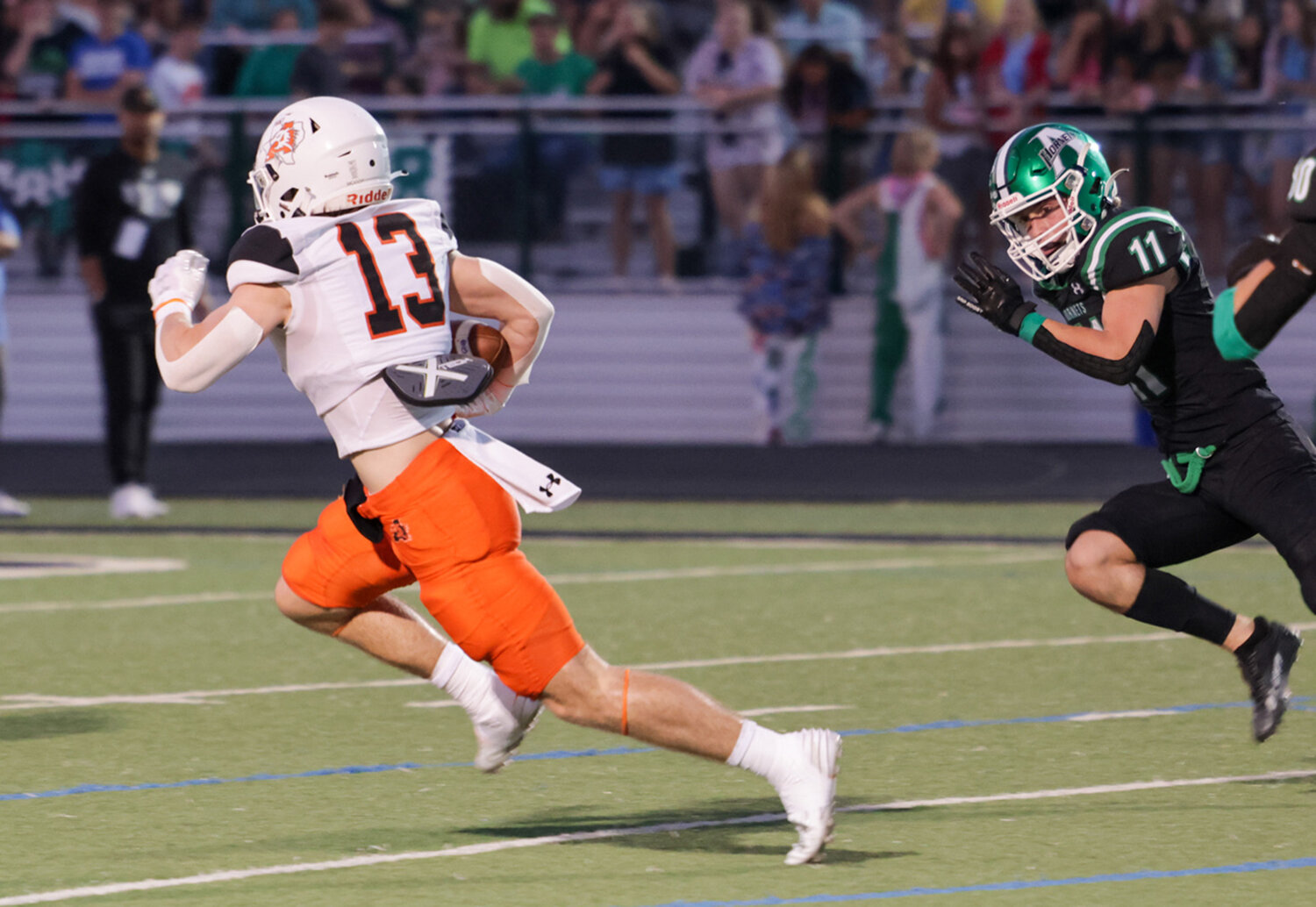 Colton McCoy had a touchdown against Azle, catching four passes for 114 yards in the contest.