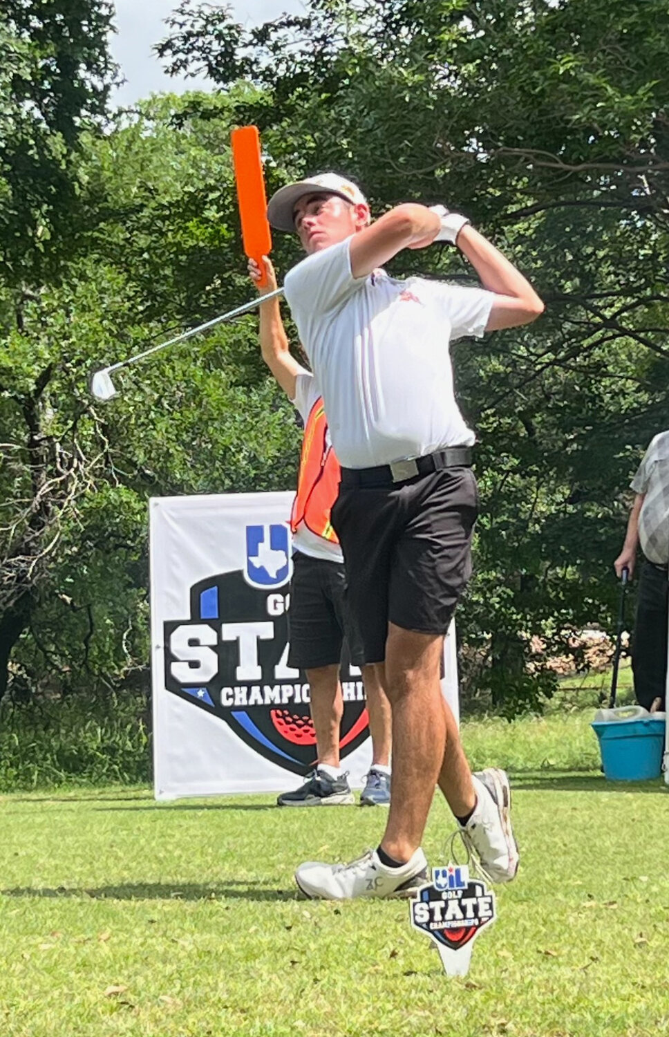 Sophomore Braden Stokes of the Aledo Bearcats competed at the Class 5A State Golf Tournament this week.
