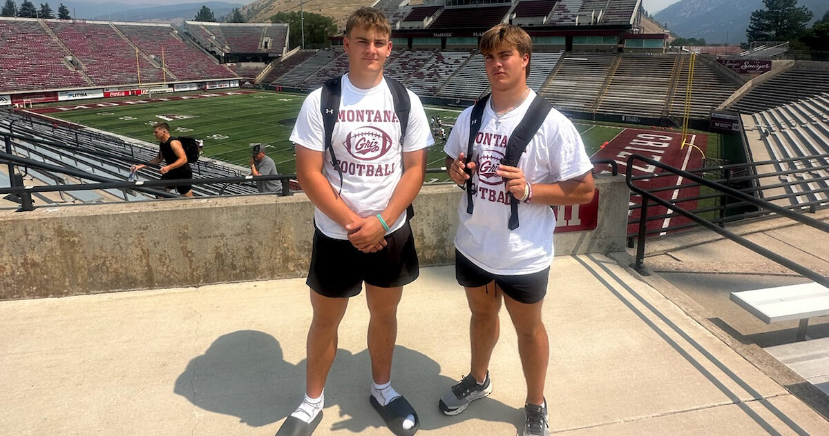 Brothers Nash (left) and Ben McElree are enjoying their one and only season together on the Aledo Bearcats varsity football team. Nash is a sophomore quarterback and Ben is a senior linebacker.