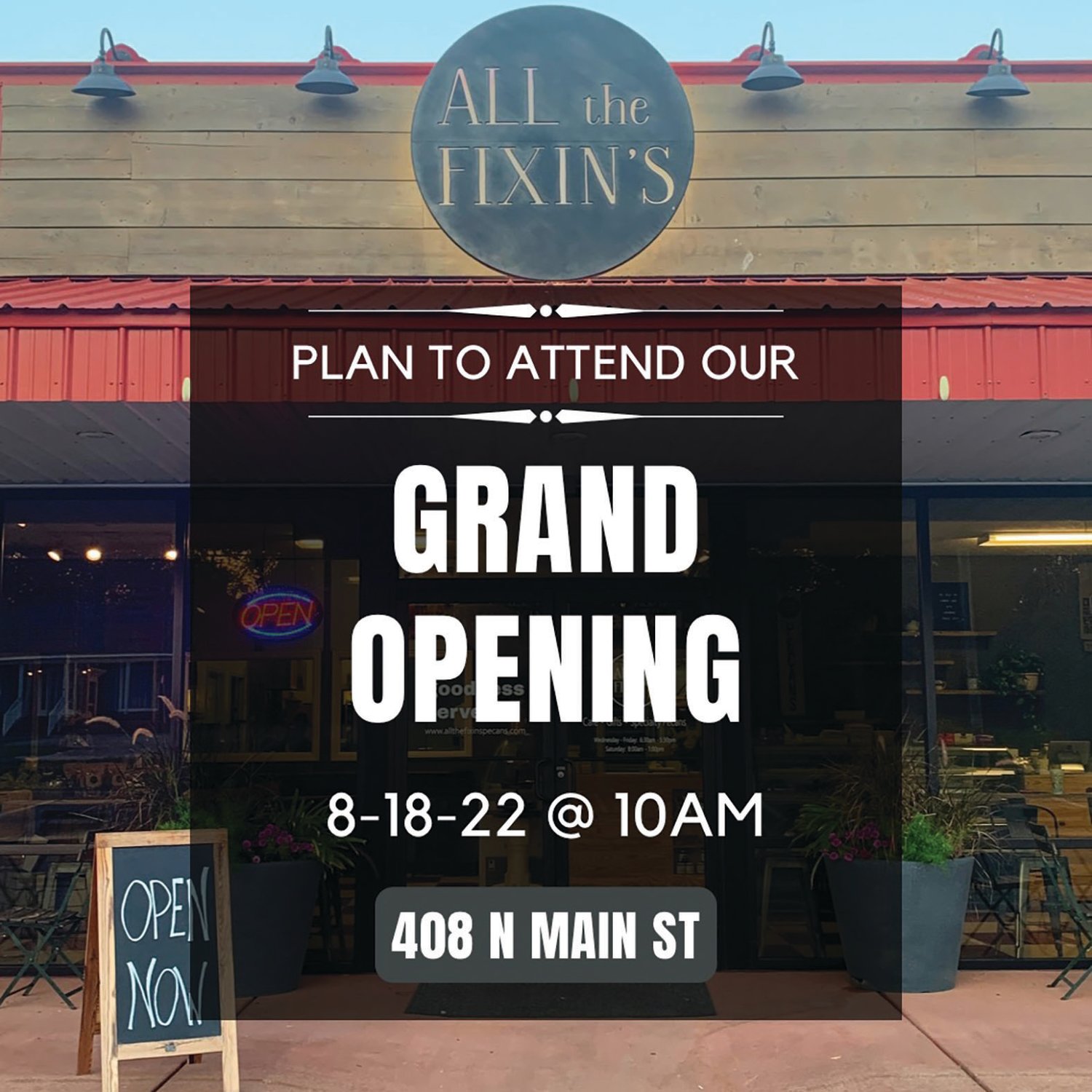 All The Fixin’s to host Ribbon Cutting | Emanuel County Live