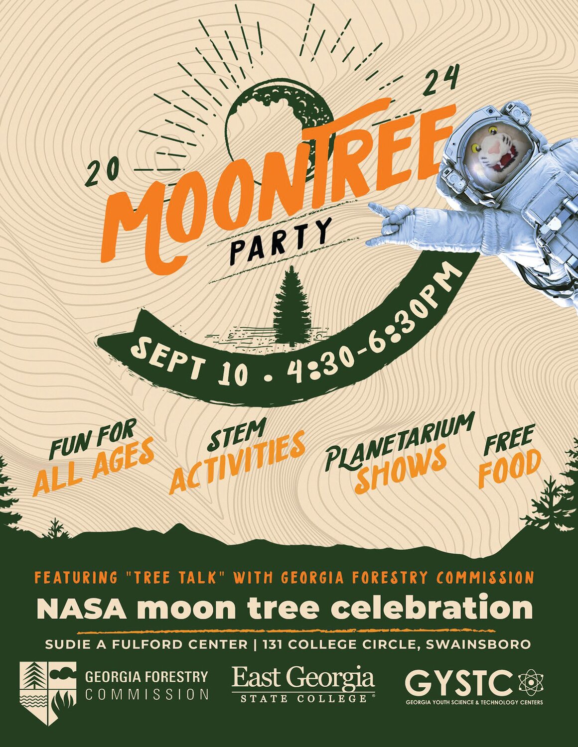 East Georgia State College hosts “Moon Tree Party” at the Sudie A. Fulford Community Center