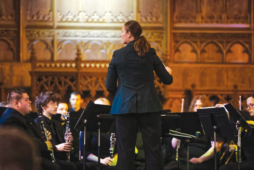 Dr. Kara Metzger gave her final performance as Director of Bands at Central Methodist University on Saturday.