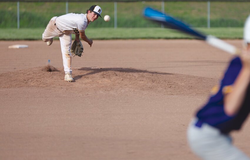 Higbee senior Robert Smith struck out seven batters in 4.2 innings, allowing zero runs or hits with four walks