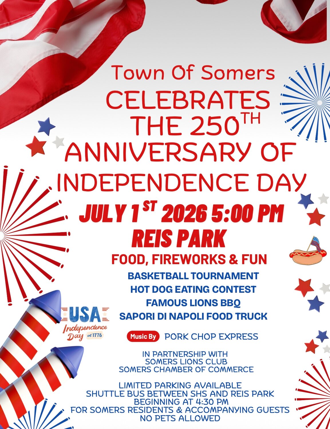Somers readies for Independence Day celebration