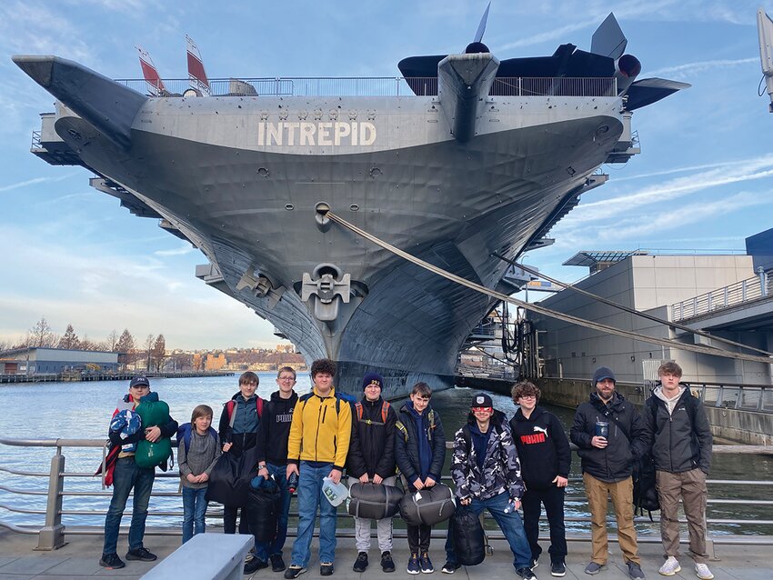 Scouts BSA Troop 292 visited the USS Intrepid in New York City in December.