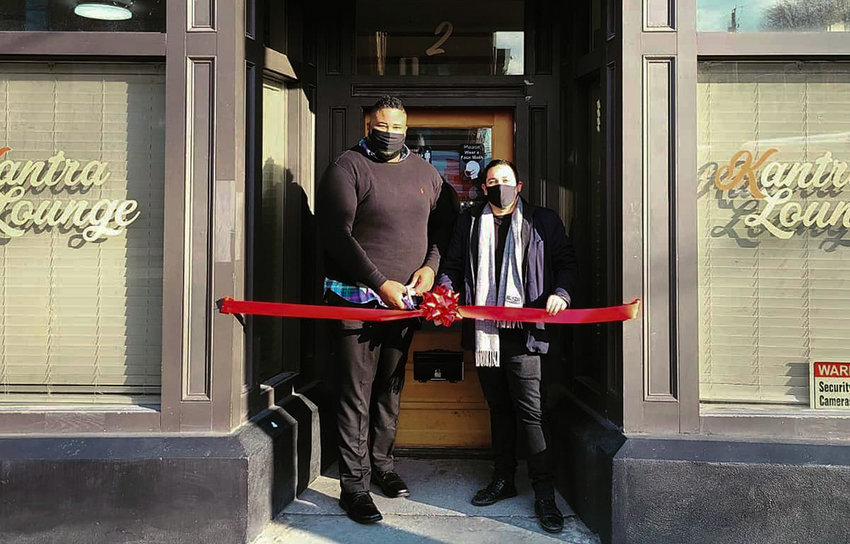 Kantra Lounge, Newburgh&rsquo;s first juice bar and hookah lounge that doubles as an event space for locals to rent out, located at 2 Liberty Street, had its grand opening over the weekend where owner Dwayne Jordan and Orange County Legislator Kevindary&aacute;n Luj&aacute;n cut the ribbon.