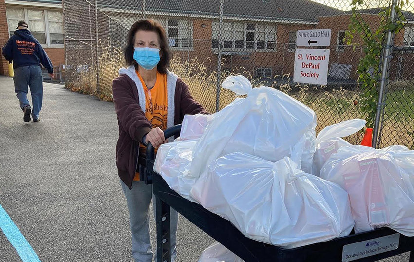 Newburgh volunteers, like Linda Jansen, have continued to serve the community despite the ongoing pandemic.
