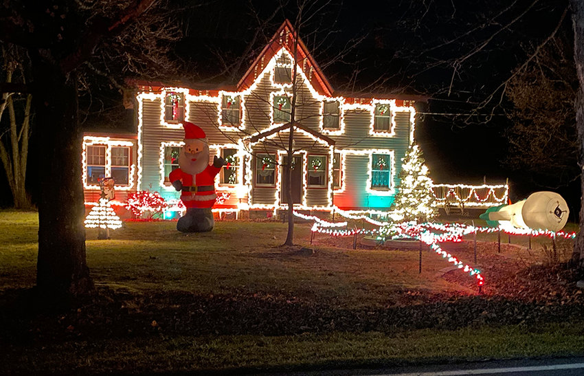 The first place light display at the MacEntee family home.