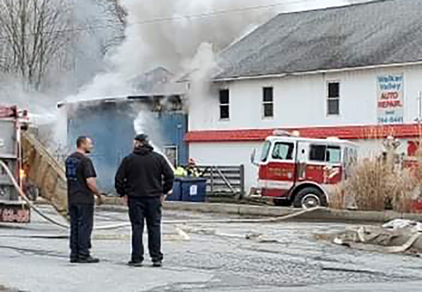On Saturday afternoon, a fire burned Walker Valley Auto and Truck Repair LLC leaving part of the business unsalvageable.