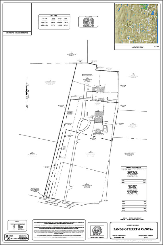 Application Map for Old Indian Road.