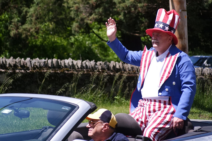 The Milton Lions Club featured Uncle Sam.