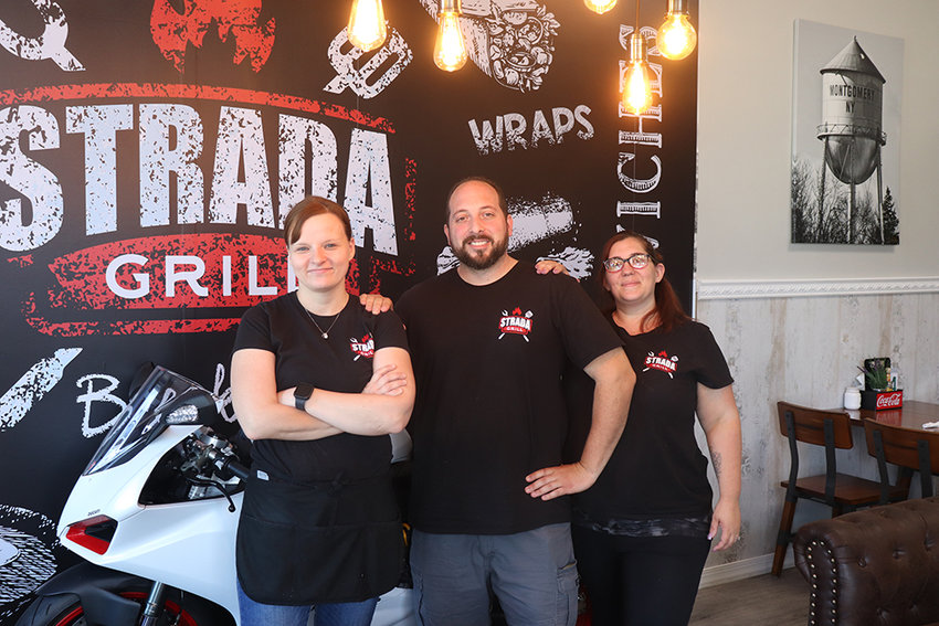 The crew at Strada Grill (l. - r.) Danielle Palmer, Philip Vurchio and Stacey Ross.