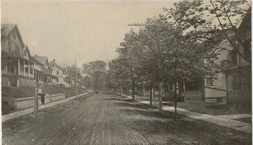 An old postcard shows how Walden&rsquo;s Ulster Avenue appeared in the early part of the 20th Century.