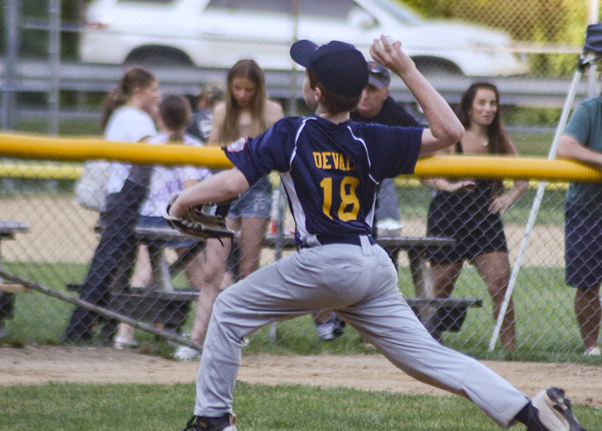 Highland&rsquo;s Mason DeWall pitches for Highland during Friday&rsquo;s Cal Ripken 12U baseball game at the Highland Babe Ruth Park.