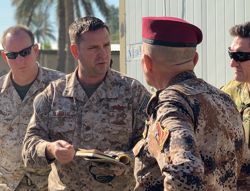 Orange County Executive Steven M. Neuhaus while serving in Iraq in 2019.