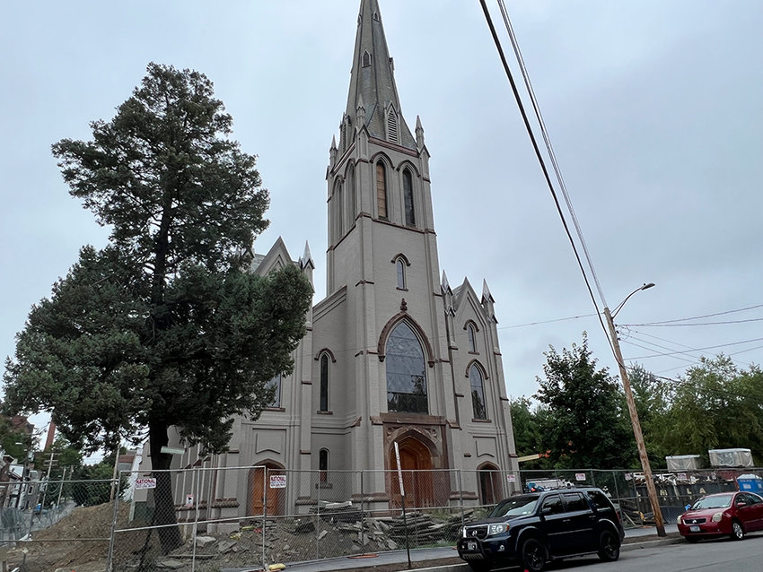 The former United Methodist Church also known as High Point awaits completion on construction in order to be used by the Newburgh YouthBuild program.