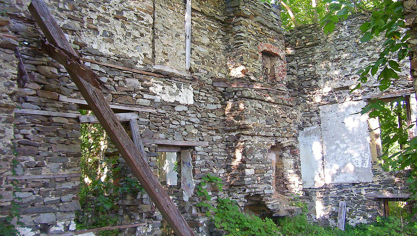The remains of the Colden Mansion.