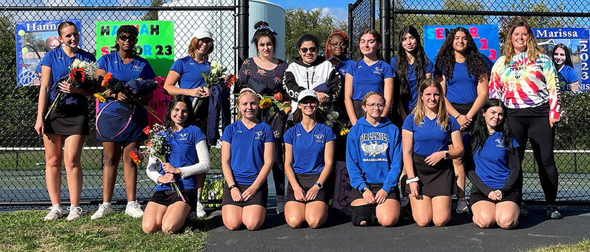 The Wallkill tennis team honored its seniors after Wednesday&rsquo;s match against Onteora.
