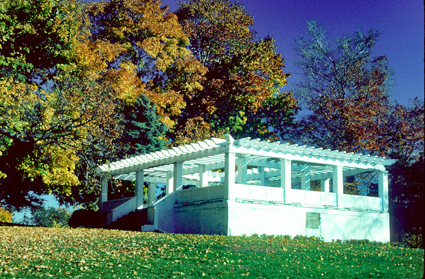 An enslaved person once worked at the William Smith farm on the present-day site of this pergola. The city is considering relocating the remains from a former burial ground to a nearby spot in the park.