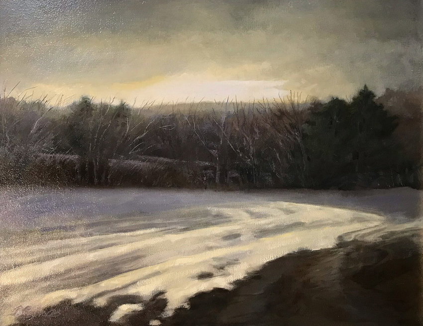 Winter Corn Field by Judy Reynold.