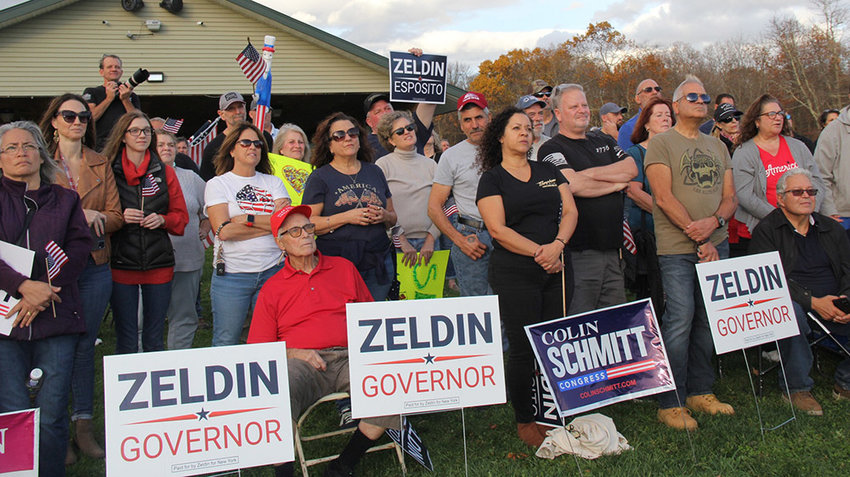 Supporters of Republican candidates turned out in Thomas Felten Memorial Park, Saturday, for a Get Out the Vote Rally hosted by Republican candidates.