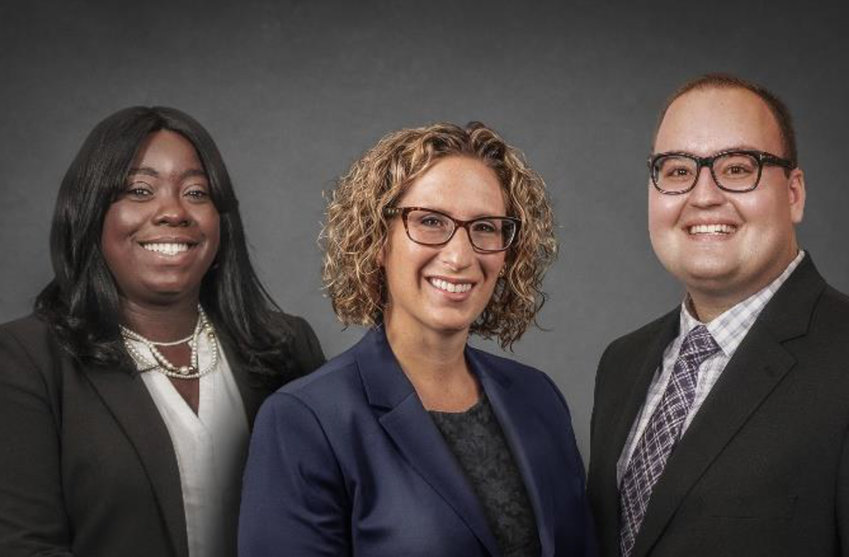 Pictured here from left to right: Krystle N. Butcher; Michele L. Babcock, Managing Partner; and Alexander G. Main, Esq.