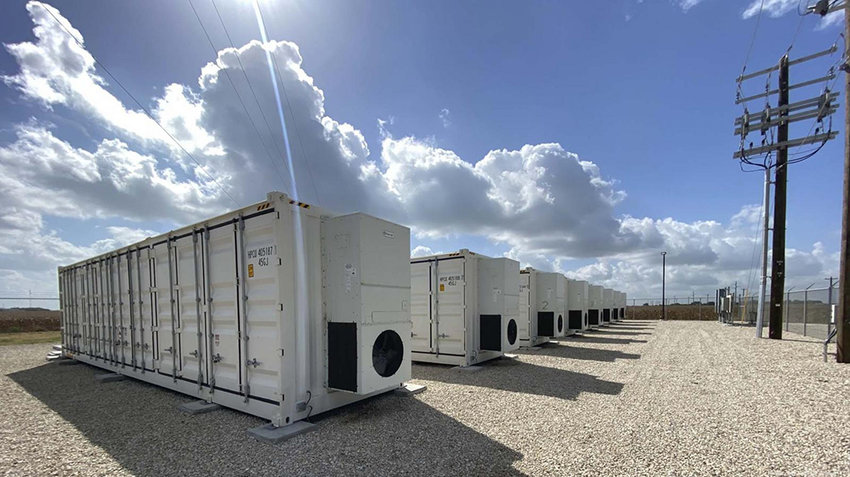 A Key Capture Energy battery site in Texas.