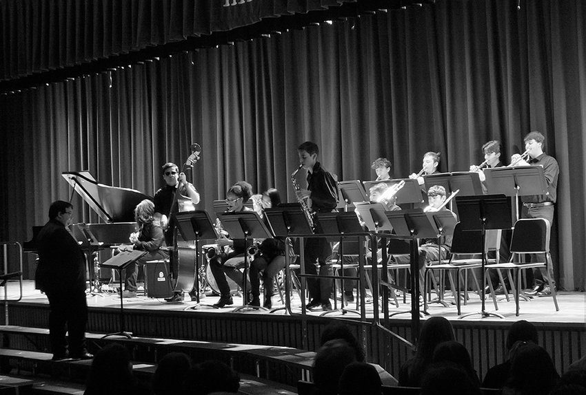 The Jazz Ensemble, under the baton of Dan Shaut.
