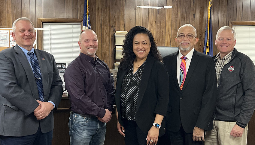 Plattekill Town board poses after January 4 reorganizational meeting. Left to right - Dean DePew Sr., Darryl Matthews, Supervisor Jennifer  Salemo, Wilfrido Castillo Jr. and Bill Kras.