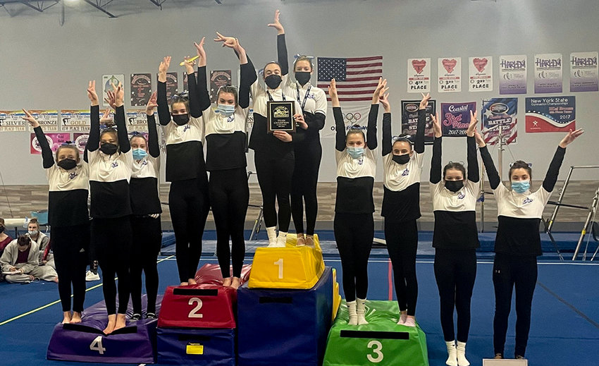 The Valley Central Vikings won the Section 9 gymnastics championship meet at Ziggy&rsquo;s Gymnastics Academy in Middletown on February 12, 2022.