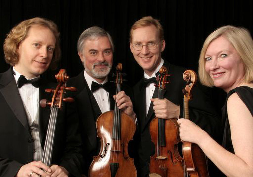 The acclaimed American String Quartet returns to Newburgh on Sunday, with special guest harpist Nancy Allen.